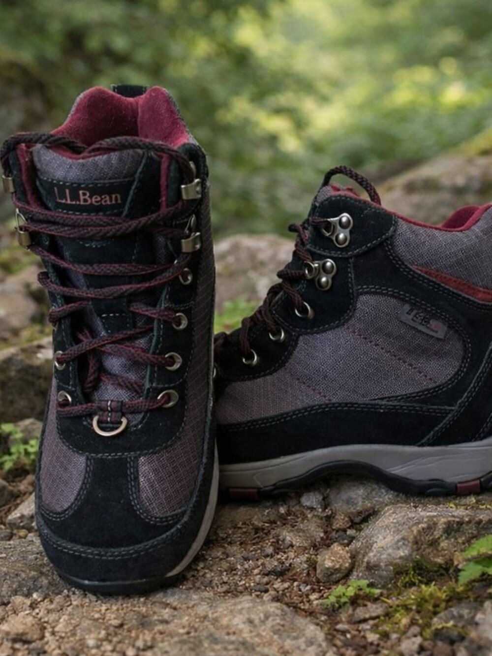 LL Bean Black TEK 2.5 Primaloft Insulated Waterproof Hiking Trail Boots